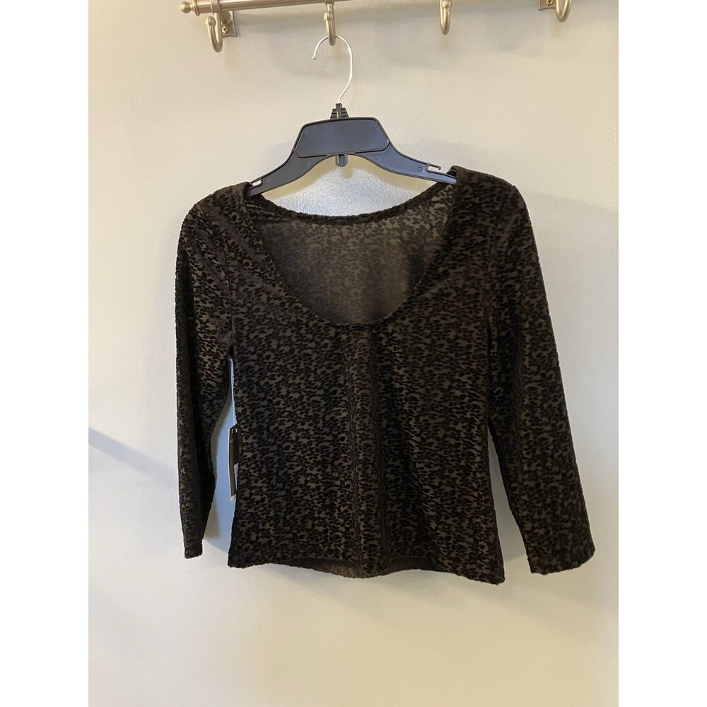 Worthington Womens Luxury Black Blouse Size Small NWT - Picture 7 of 7